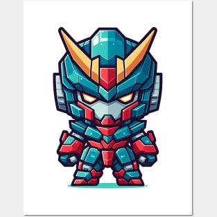 Chibi anime mecha robot Posters and Art